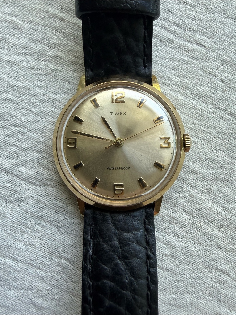 Vintage 1969 Timex Marlin 34mm Mechanical Watch - Serviced!